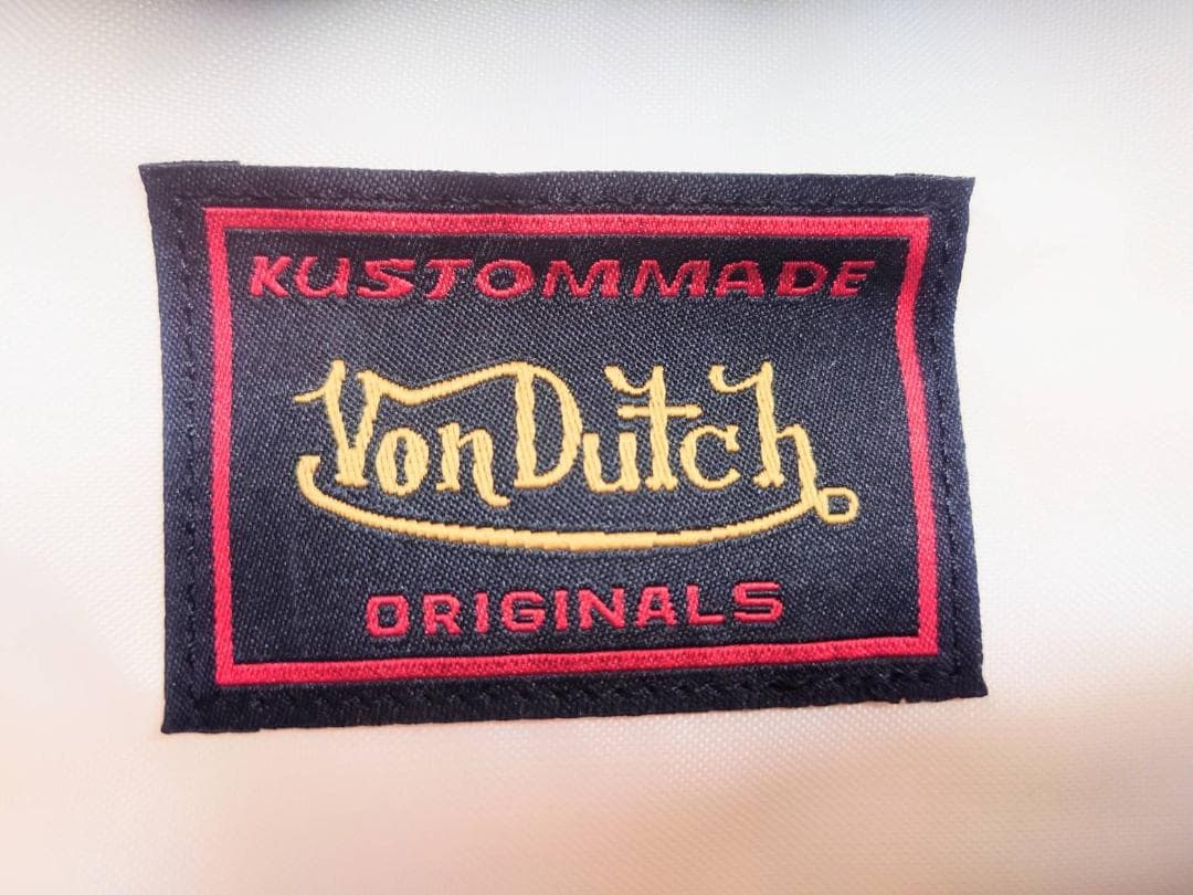 Von Dutch ホワイト ボストンバッグ