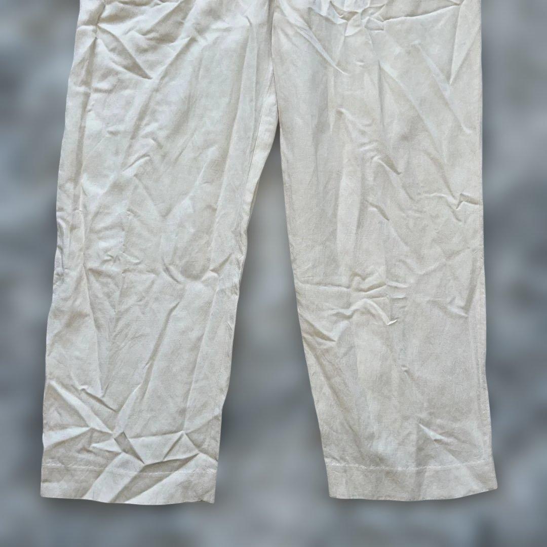 【新品】VENIT リネン レーヨン オールインワン ホワイト 38サイズ