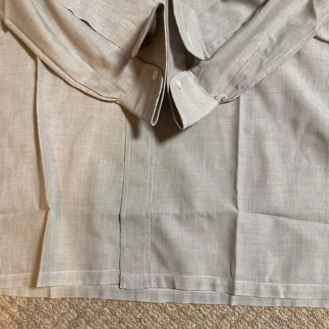 Charvet シャルべ　ストライプ 長袖シャツ　クリーニング済　フランス製