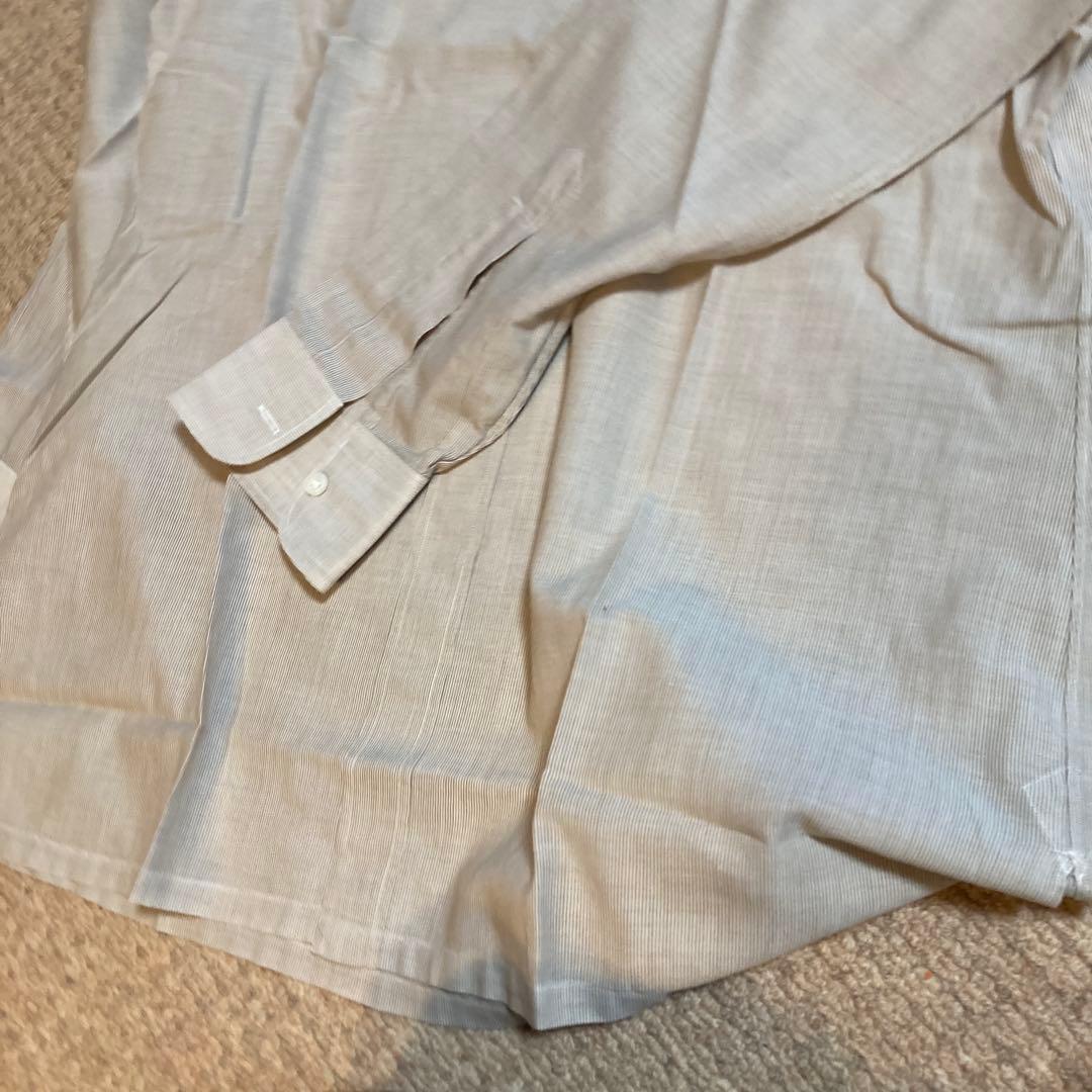 Charvet シャルべ　ストライプ 長袖シャツ　クリーニング済　フランス製