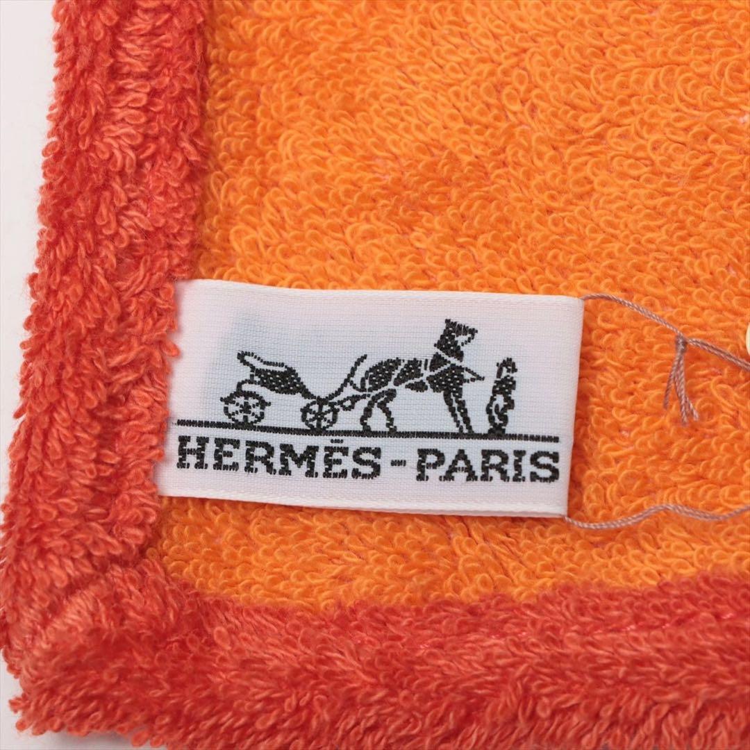 HERMES エルメス タオル オレンジ ベビー　ブランケット 木馬