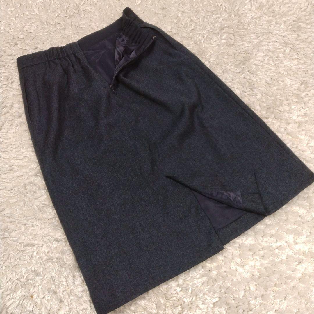 ポールスチュアート　ノーカラージャケット　パンツスカート　スーツセットアップ6M