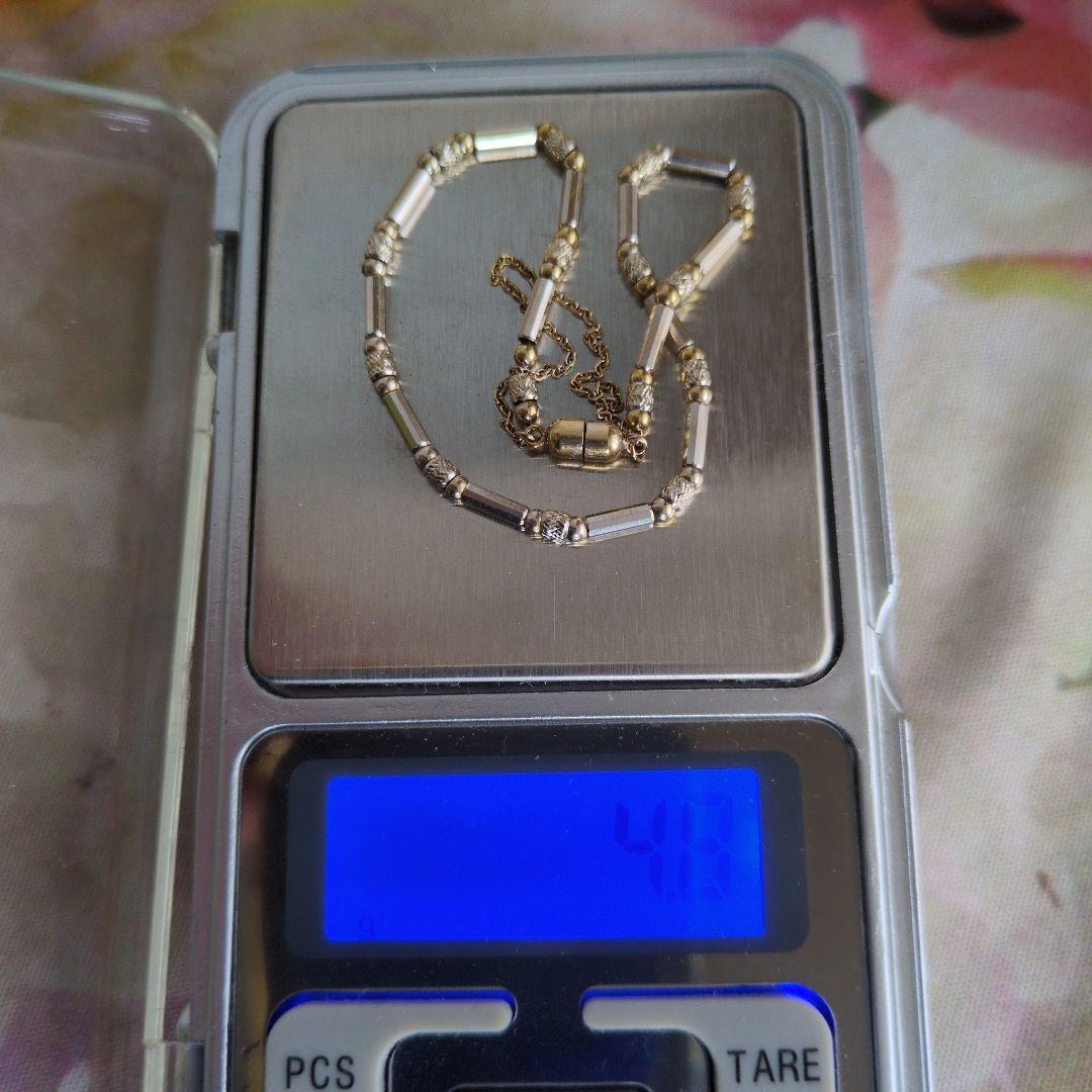 ✿美品✿18金　ブレスレット　4.84 グラム　　保証書付き　マグネット式