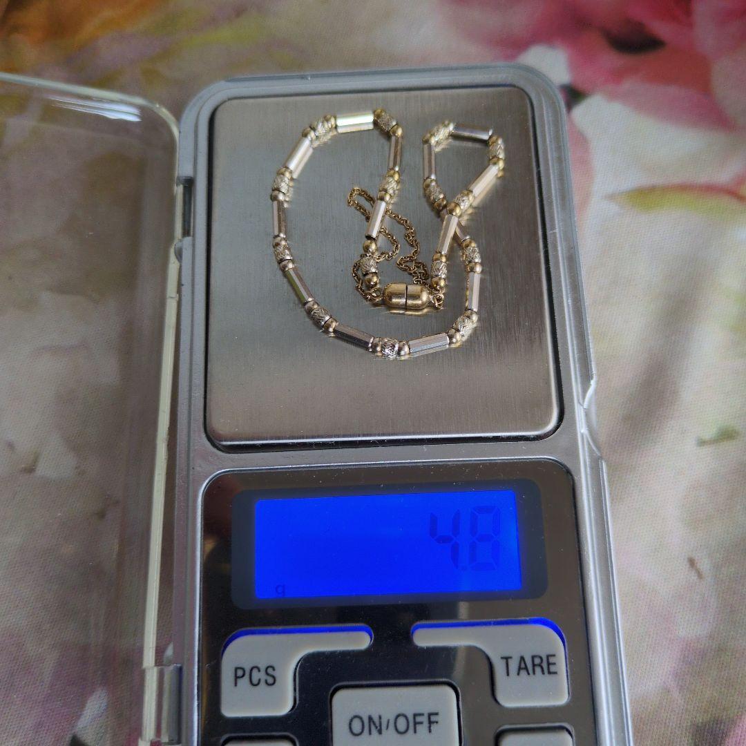 ✿美品✿18金　ブレスレット　4.84 グラム　　保証書付き　マグネット式