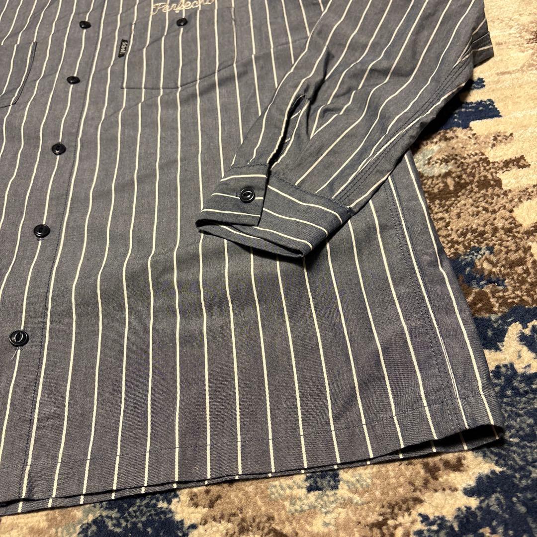 Schott ショット 刺繍 ワークシャツ ストライプ アメカジ バイク