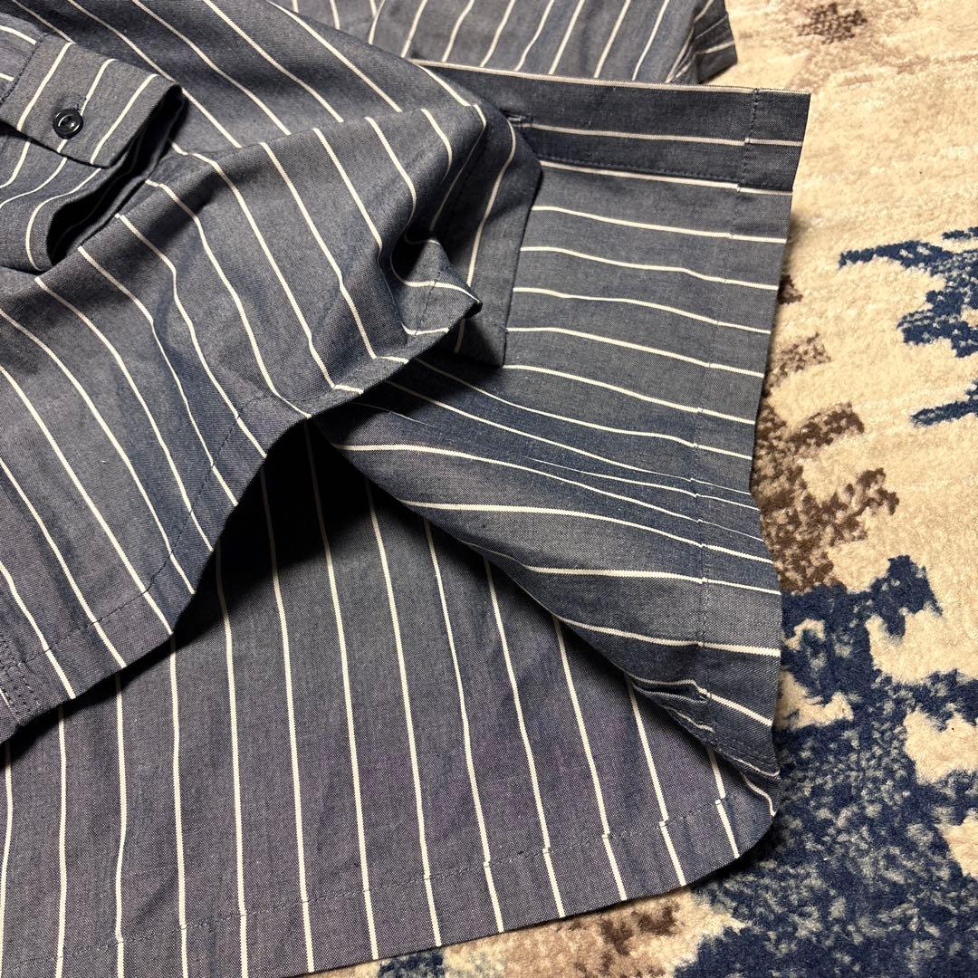 Schott ショット 刺繍 ワークシャツ ストライプ アメカジ バイク