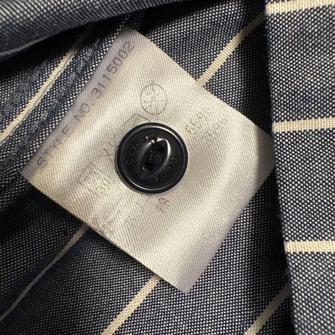 Schott ショット 刺繍 ワークシャツ ストライプ アメカジ バイク