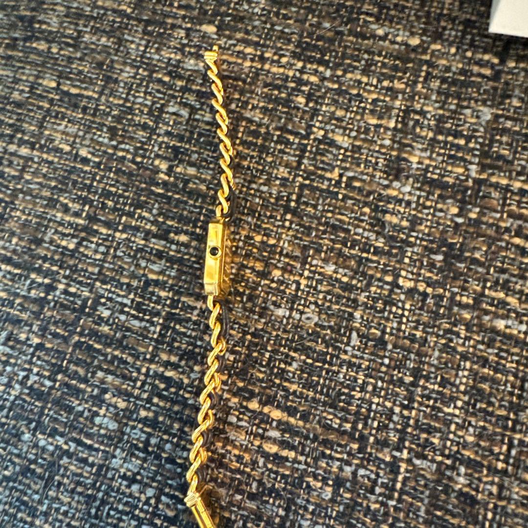 CHANELプレミエール Mクォーツ腕時計 ゴールド/ブラック　A30