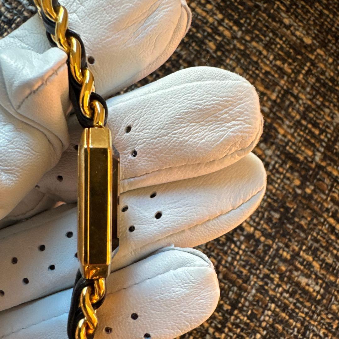 CHANELプレミエール Mクォーツ腕時計 ゴールド/ブラック　A30