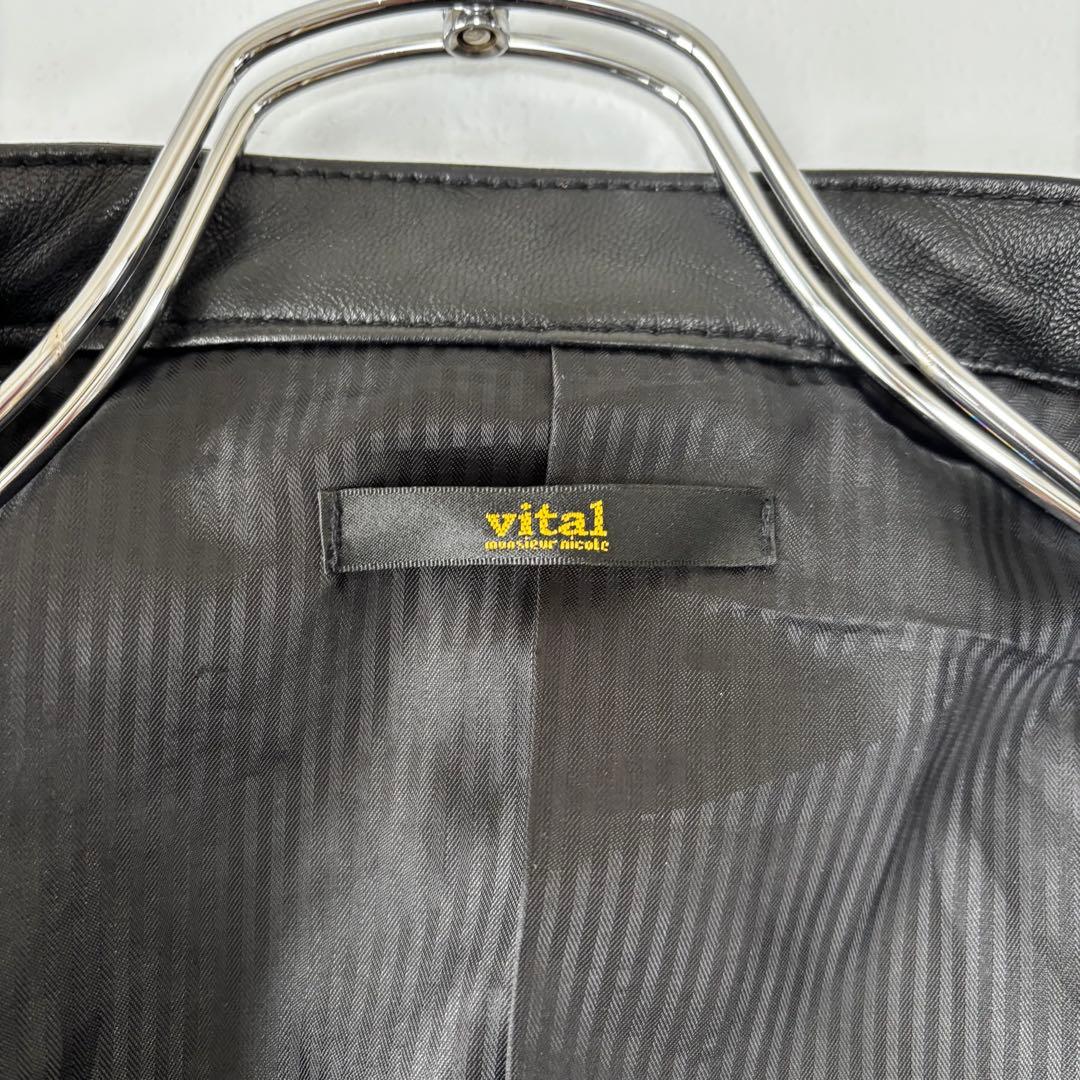 vital monsieur nicole✨極美品ラムレザーライダースジャケット