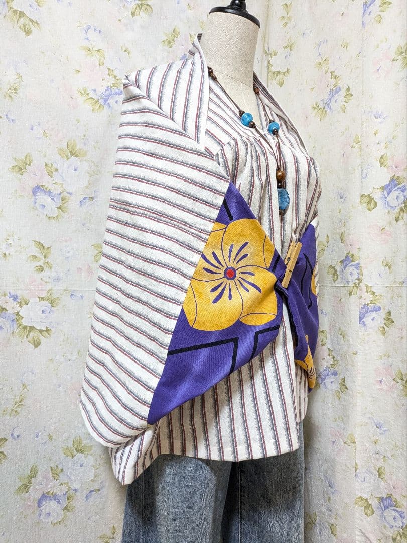 2726.27★NY★浴衣リメイク★着物リメイク★チュニック＆マーガレット