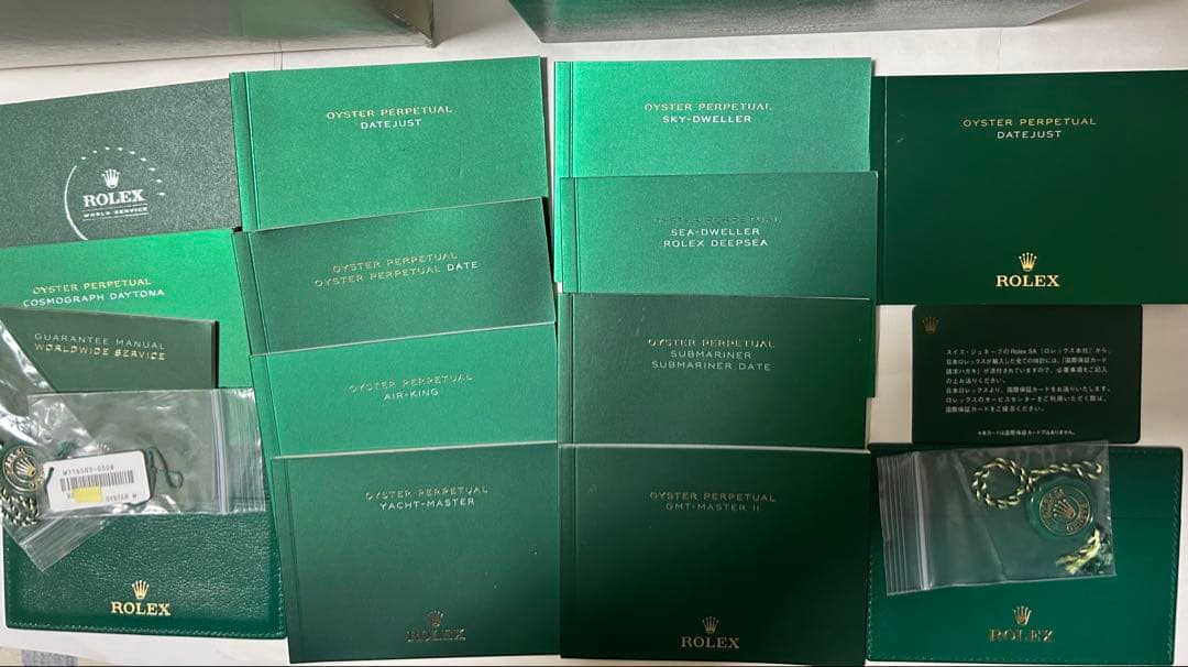 ロレックス純正デイトナ・デイトジャストMサイズ BOX 2箱 付属品 計32点