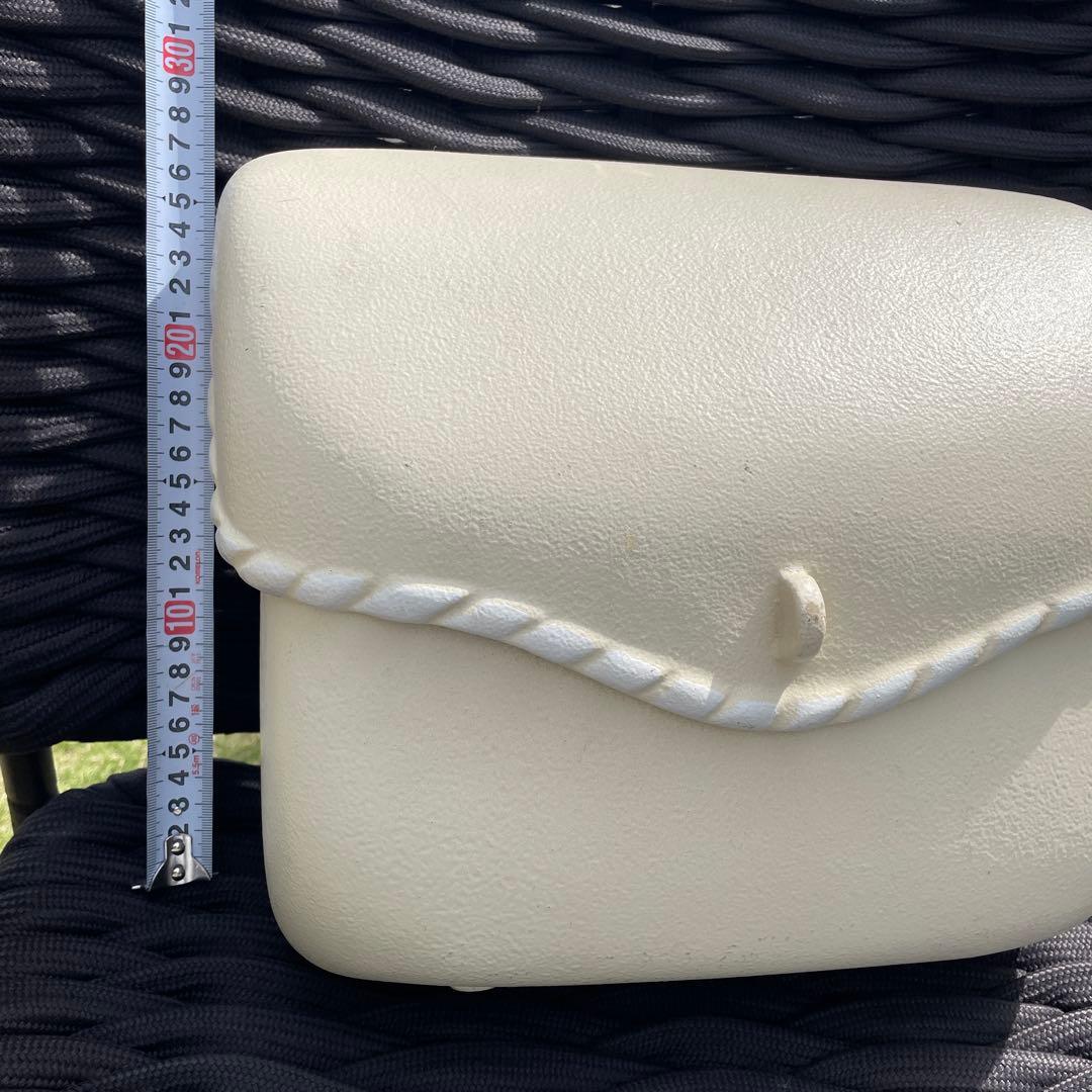 ポスト アイボリー 未使用 ★ 約20年物 レトロ オシャレ / プランター