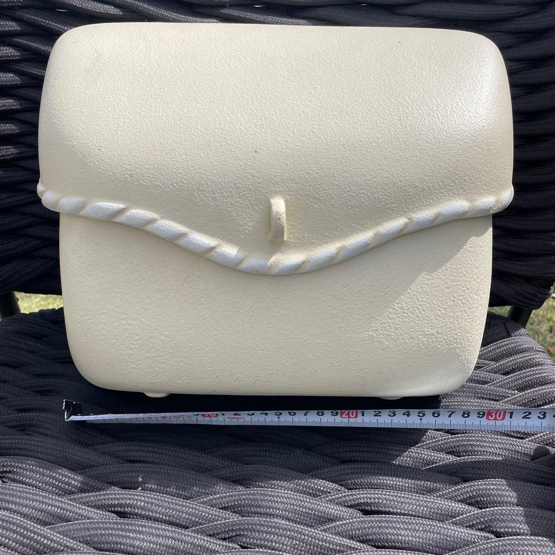 ポスト アイボリー 未使用 ★ 約20年物 レトロ オシャレ / プランター