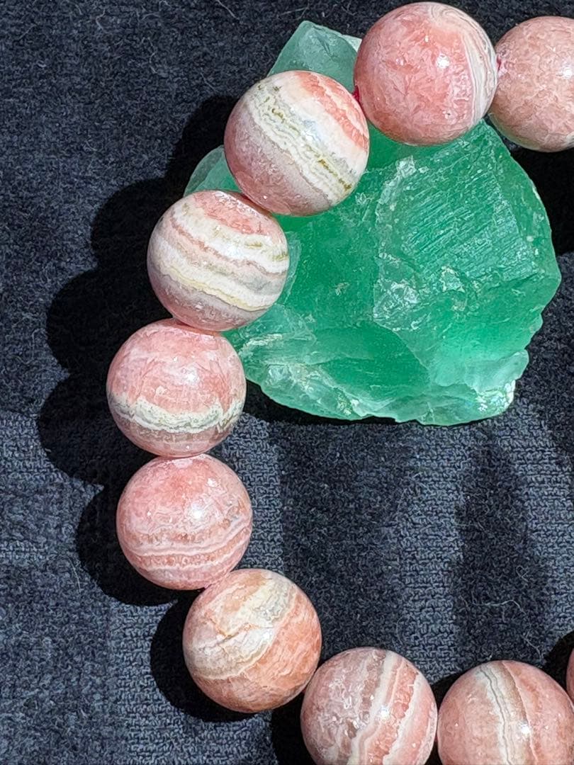 チ宏　インカローズブレスレット　ロードクロサイト