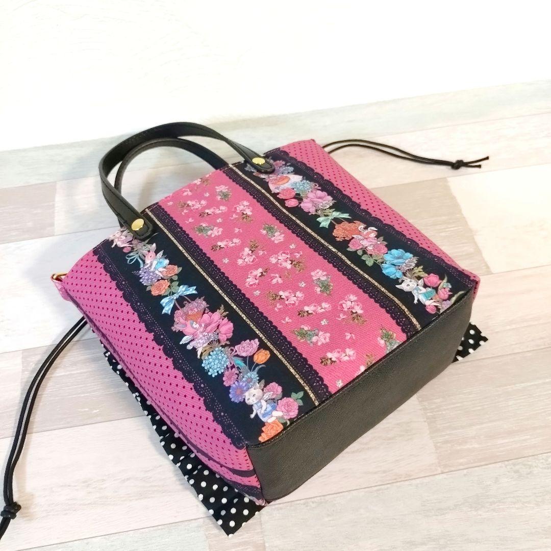 専用☆フリル付き巾着ミニバッグ＆ポーチ☆ ジョリーフルール