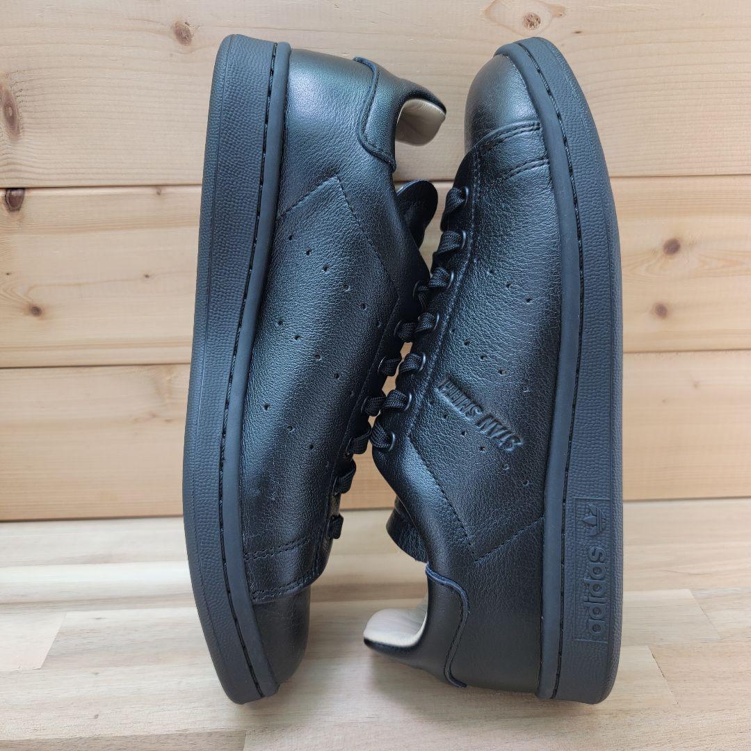 アディダス スタンスミス ラックス 本革 ブラック 黒 23.5センチ