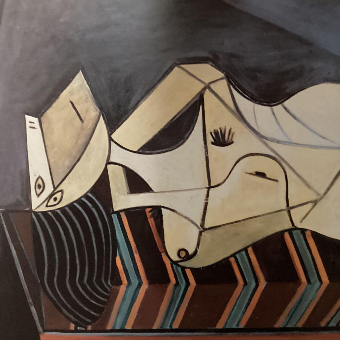 ピカソのポスターアート　　豪華木枠額装仕立て　　前面アクリル板仕様　状態良好