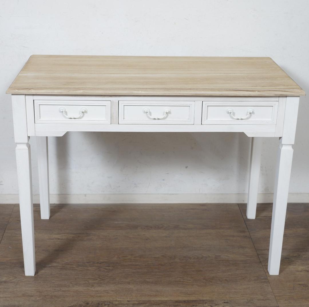 【新品・未使用】　シャビー　アンティーク調　コンソールデスク　幅　100cm