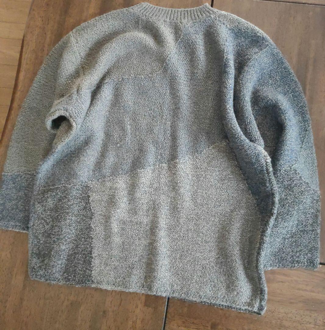 Jurgen Lehl ヨーガンレール　ニット　アルパカ・シルク混　グレー系