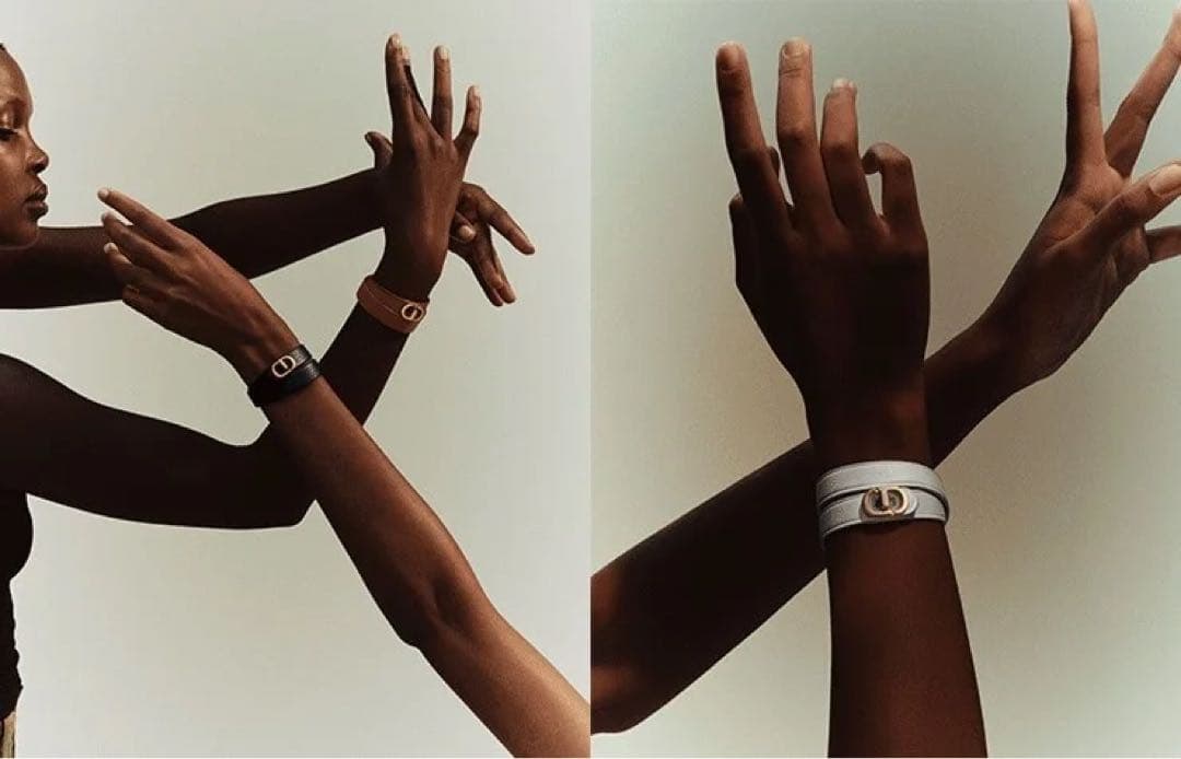 DIOR レザーブレスレット