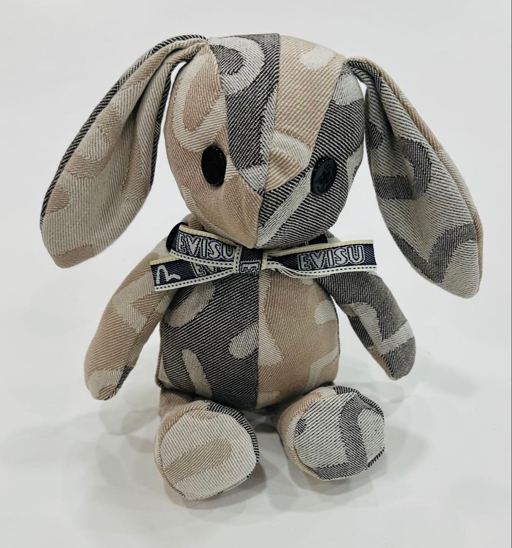 EVISU ウサギ型ぬいぐるみ デニム
