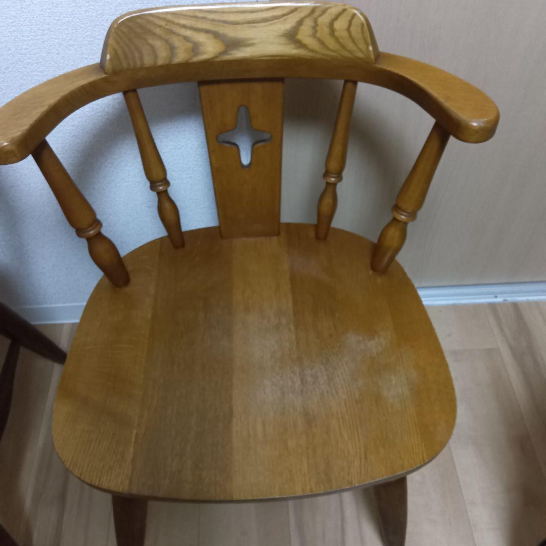 G*i様 木製椅子 2脚セット ヴィンテージ 家具 飛騨の家具　 ダイニングチェ