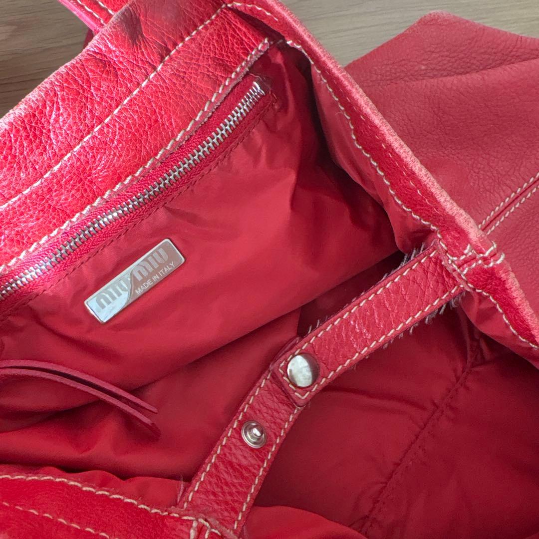 miumiu トートバッグ　レザー