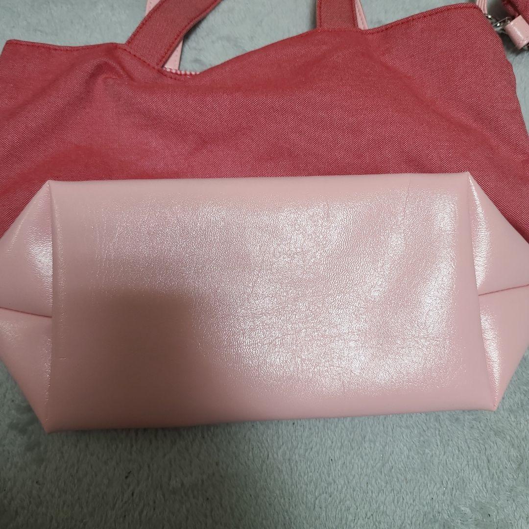 【未使用】familiar　トートバッグ　ミニポーチ　ストラップ３点セット