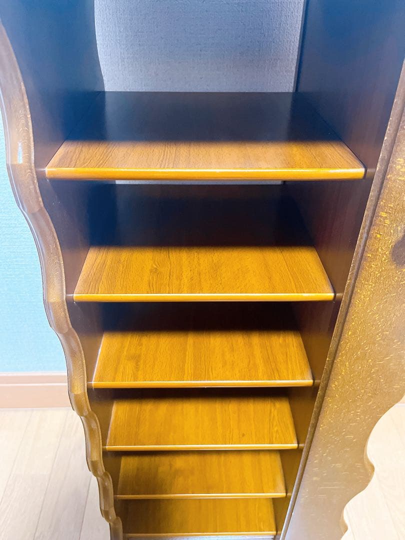 【美品】カリモク karimoku 6段 スリッパラック チェスト 下足箱 木製