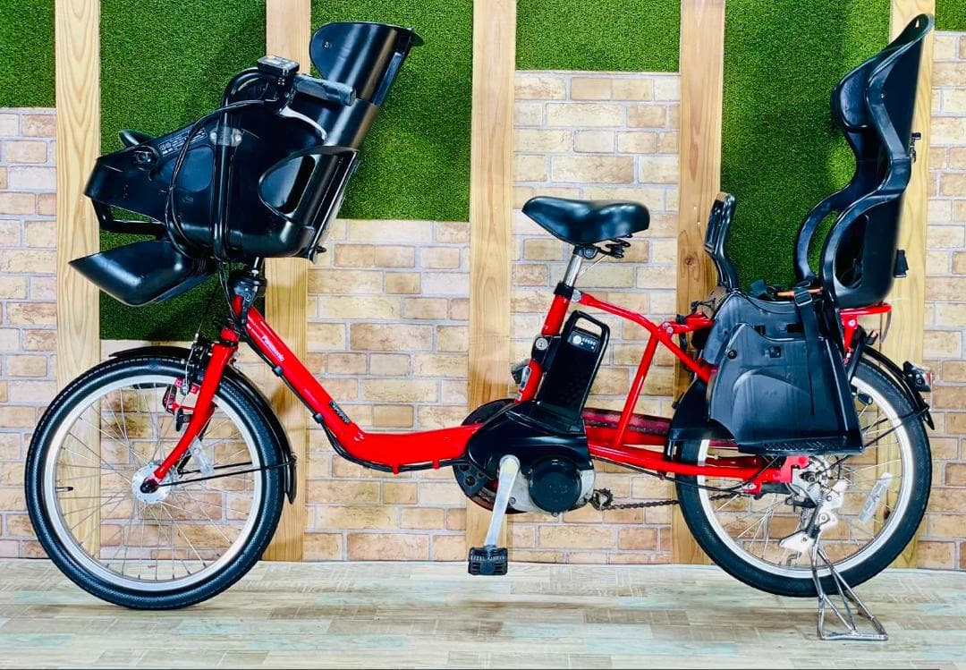 大容量 レッド系 人気NO１ パナソニック子供乗せ電動アシスト H2759