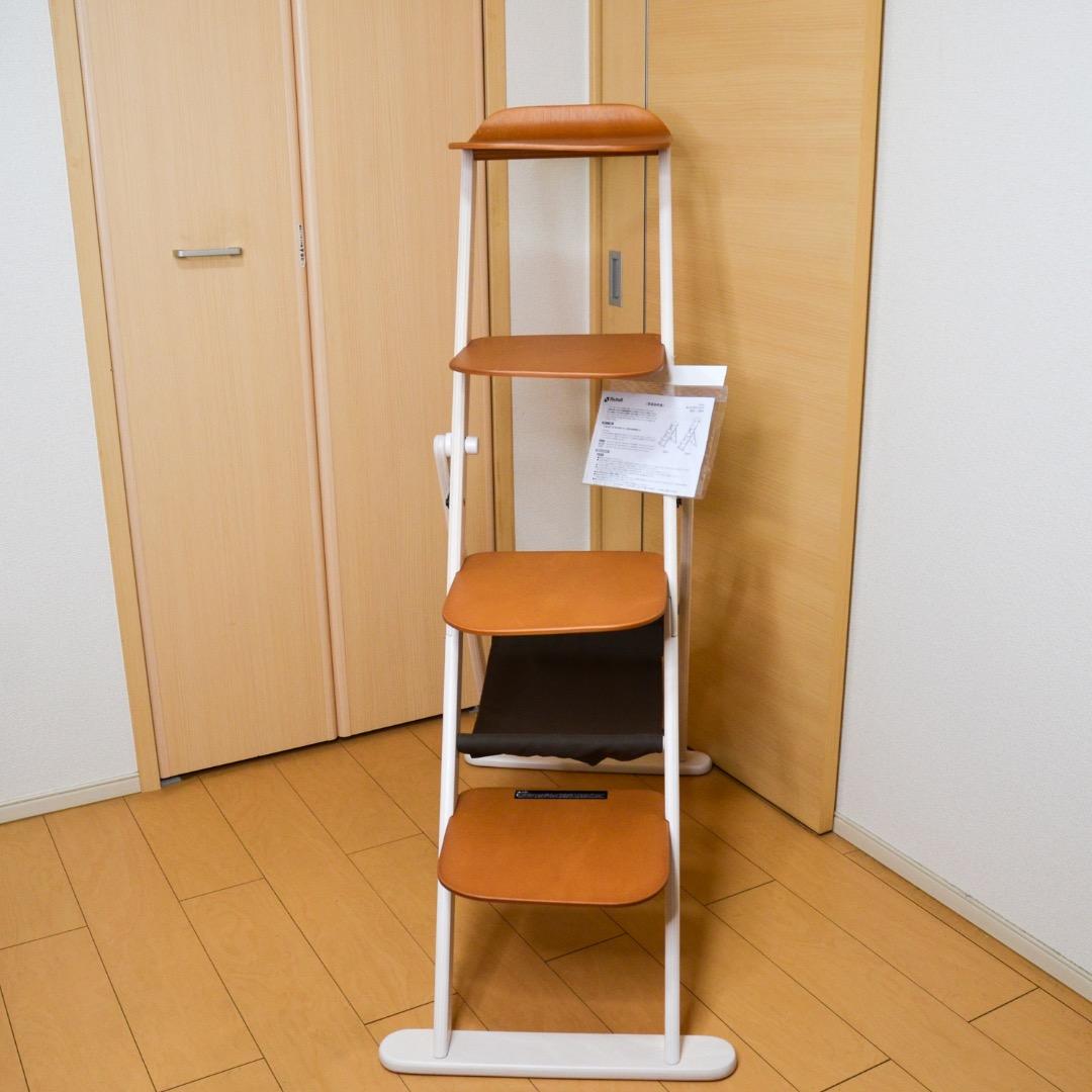 のり【美品】Richell リッチェル 木製キャットラダーラック 125H