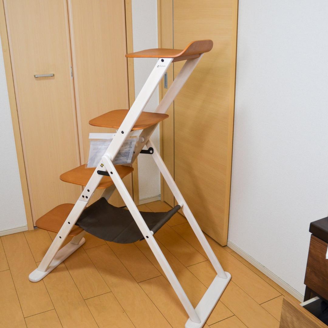 のり【美品】Richell リッチェル 木製キャットラダーラック 125H