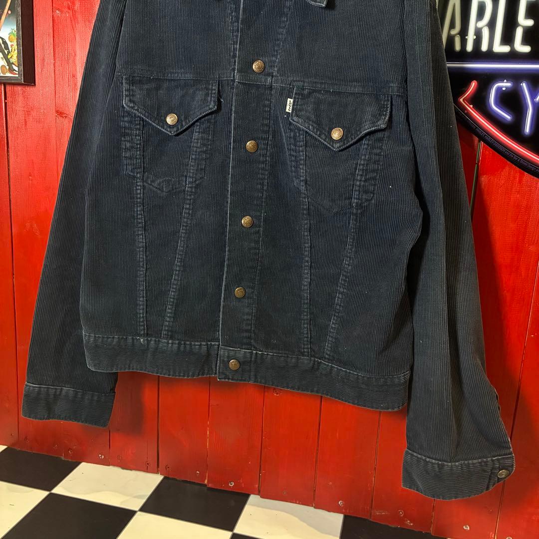 70s〜80s Levi’s コーズトラッカージャケット　黒　リーバイス