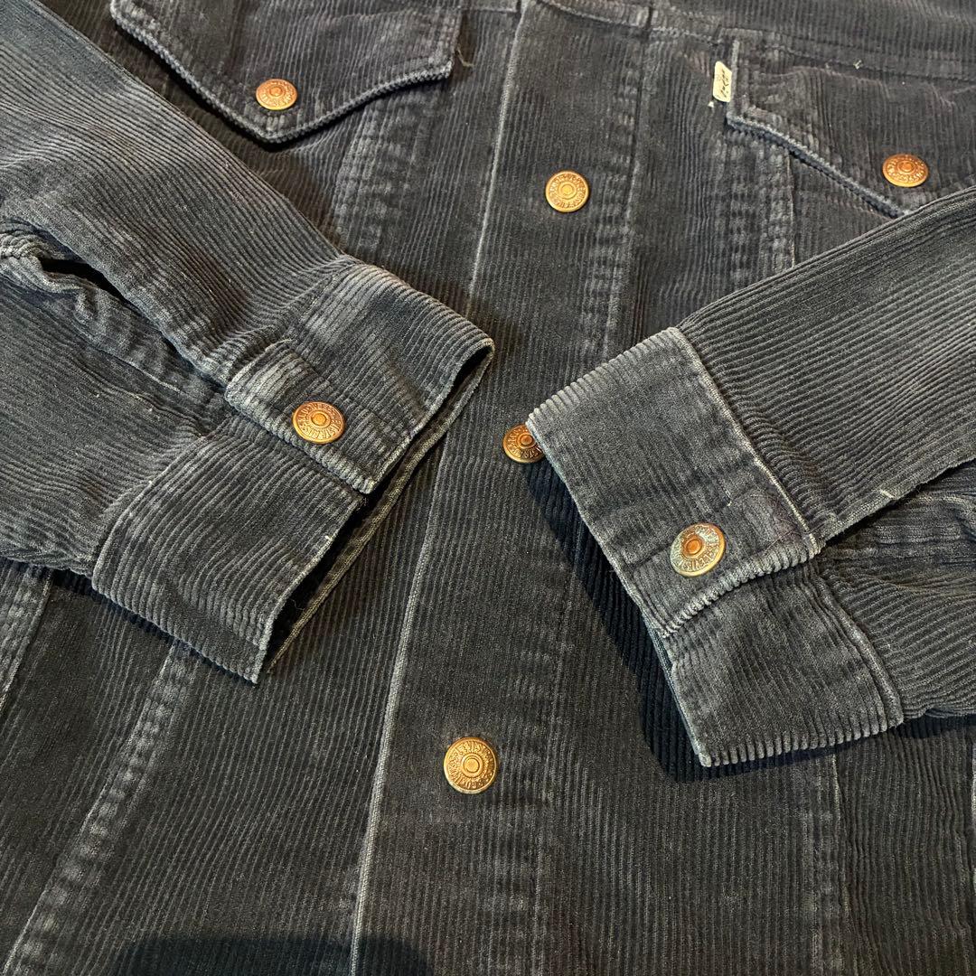 70s〜80s Levi’s コーズトラッカージャケット　黒　リーバイス