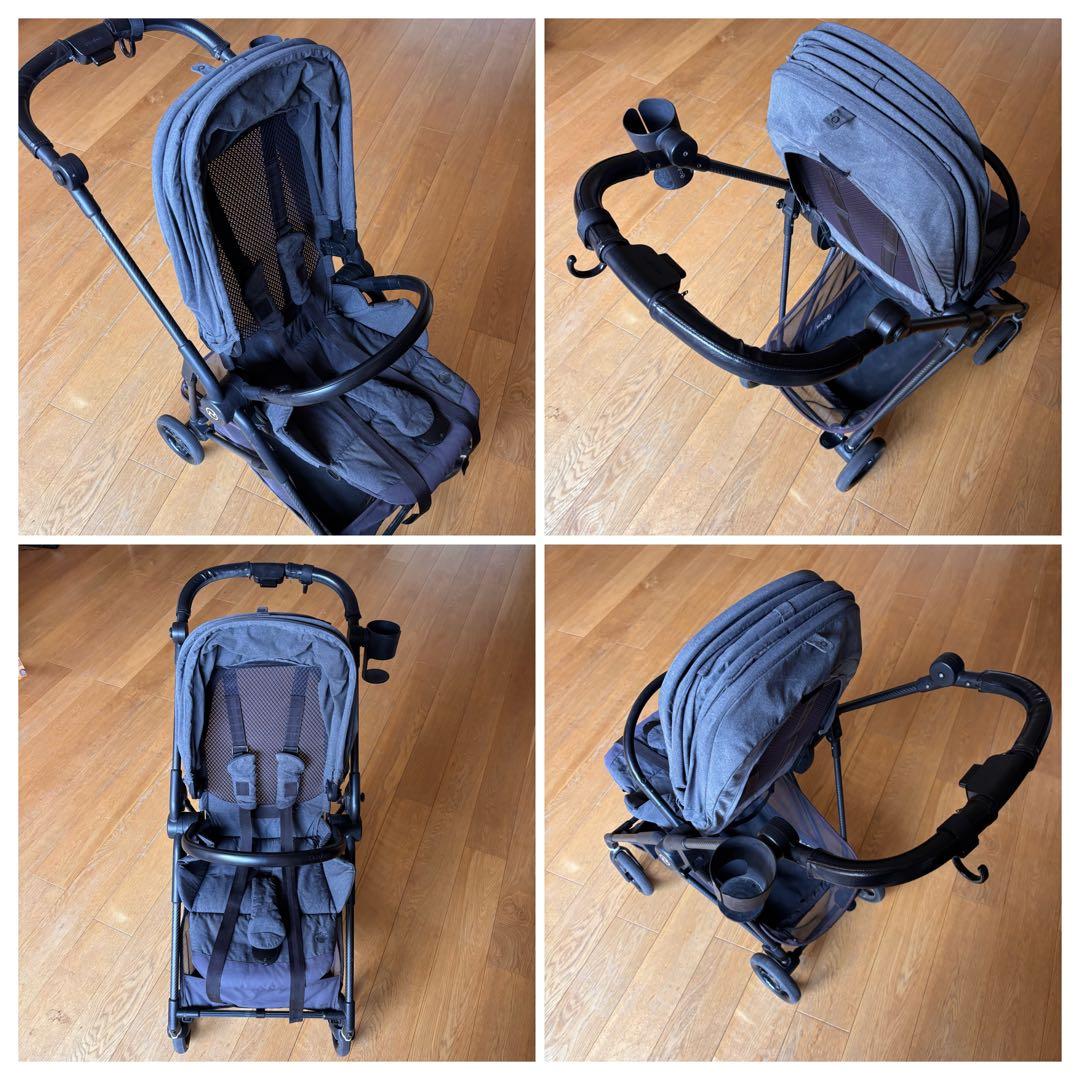 cybex ベビーカー メリオカーボン ディープブラック