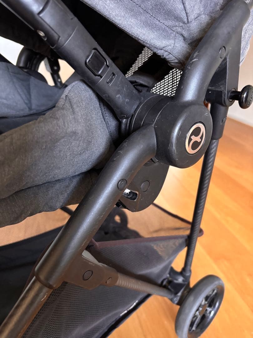 cybex ベビーカー メリオカーボン ディープブラック