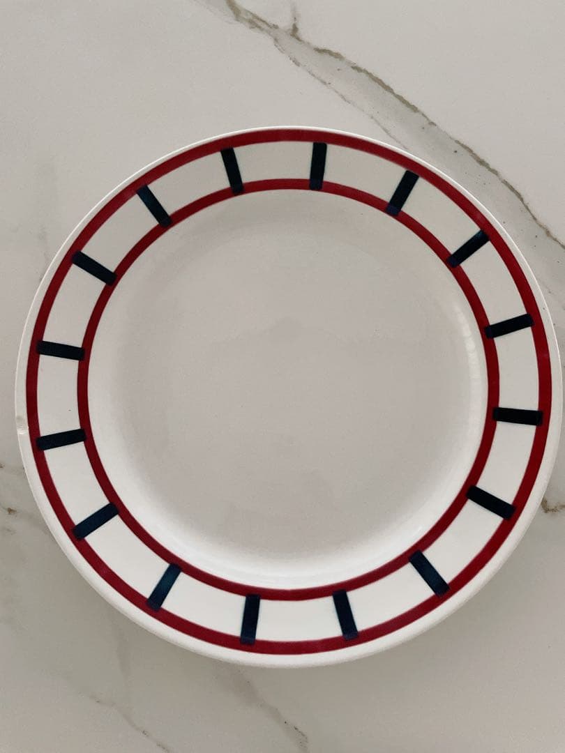 ち*き様 BADONVILLER バドンヴィレー プレート大(バスク柄)