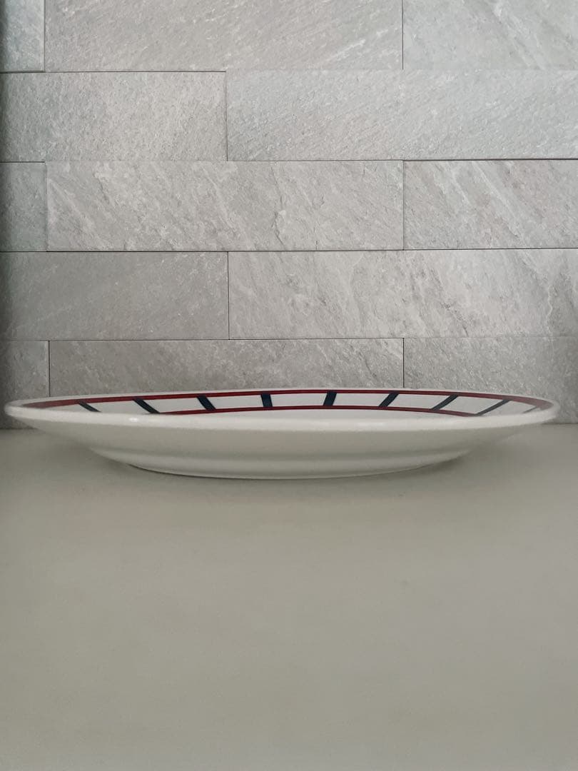 ち*き様 BADONVILLER バドンヴィレー プレート大(バスク柄)