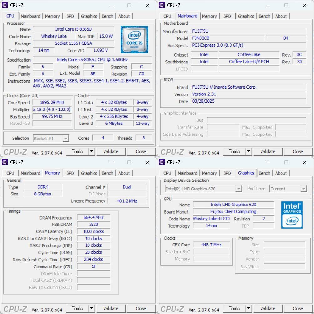 値下げ特価★LIFEBOOK U759/A i5 第8世代 8GB SSD128