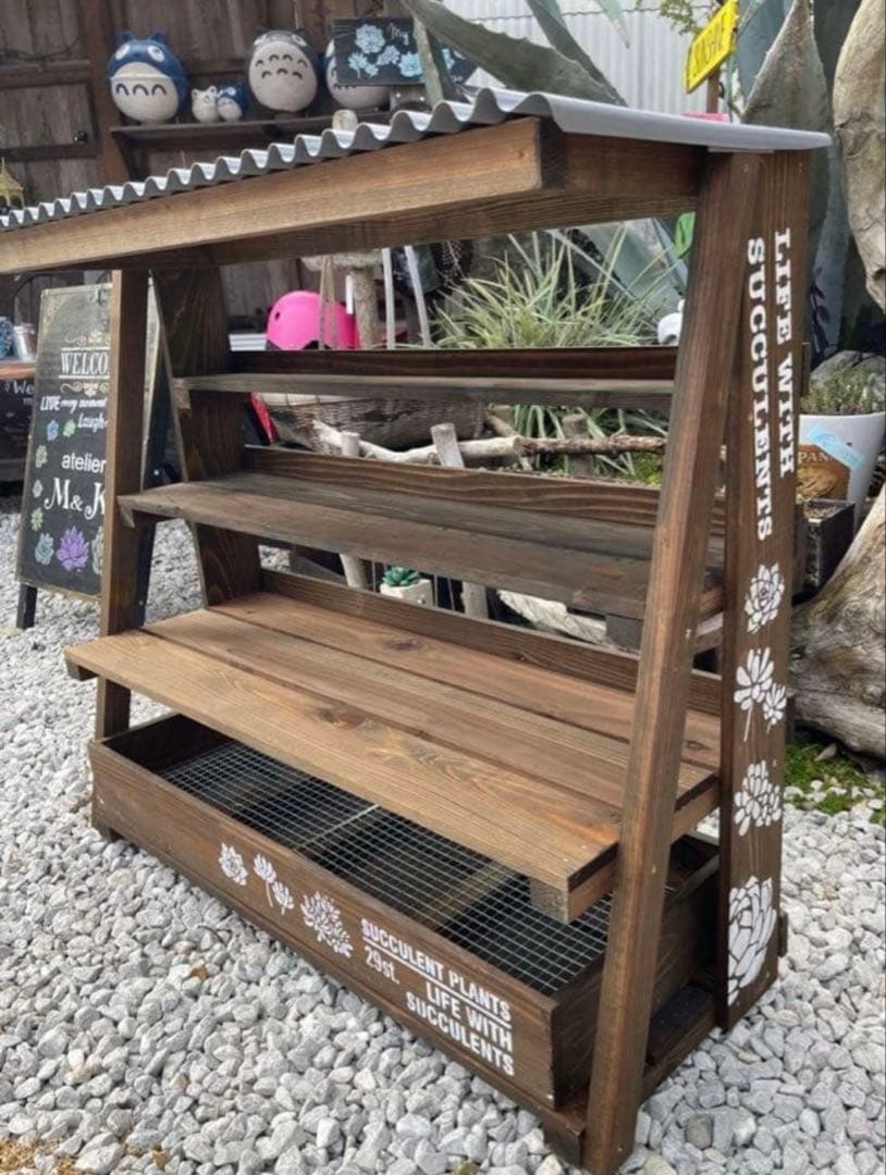 多肉植物棚　GAI-W80F2（棚＋トレー）