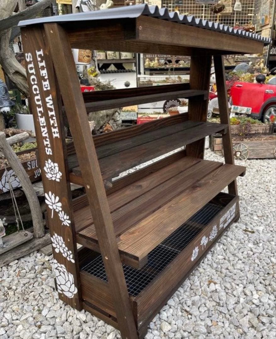 多肉植物棚　GAI-W80F2（棚＋トレー）