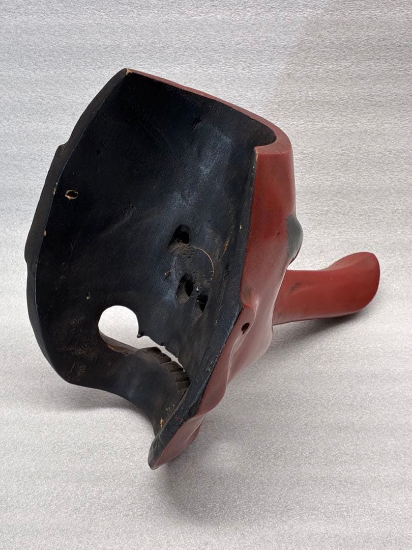 天狗　お面　天狗面　木彫り　魔除け　縁起物