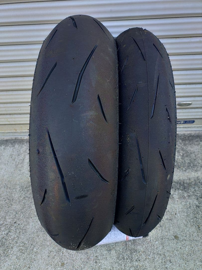 ダンロップ　α-13SP H F110/R150 前後セット 30分バリ山！