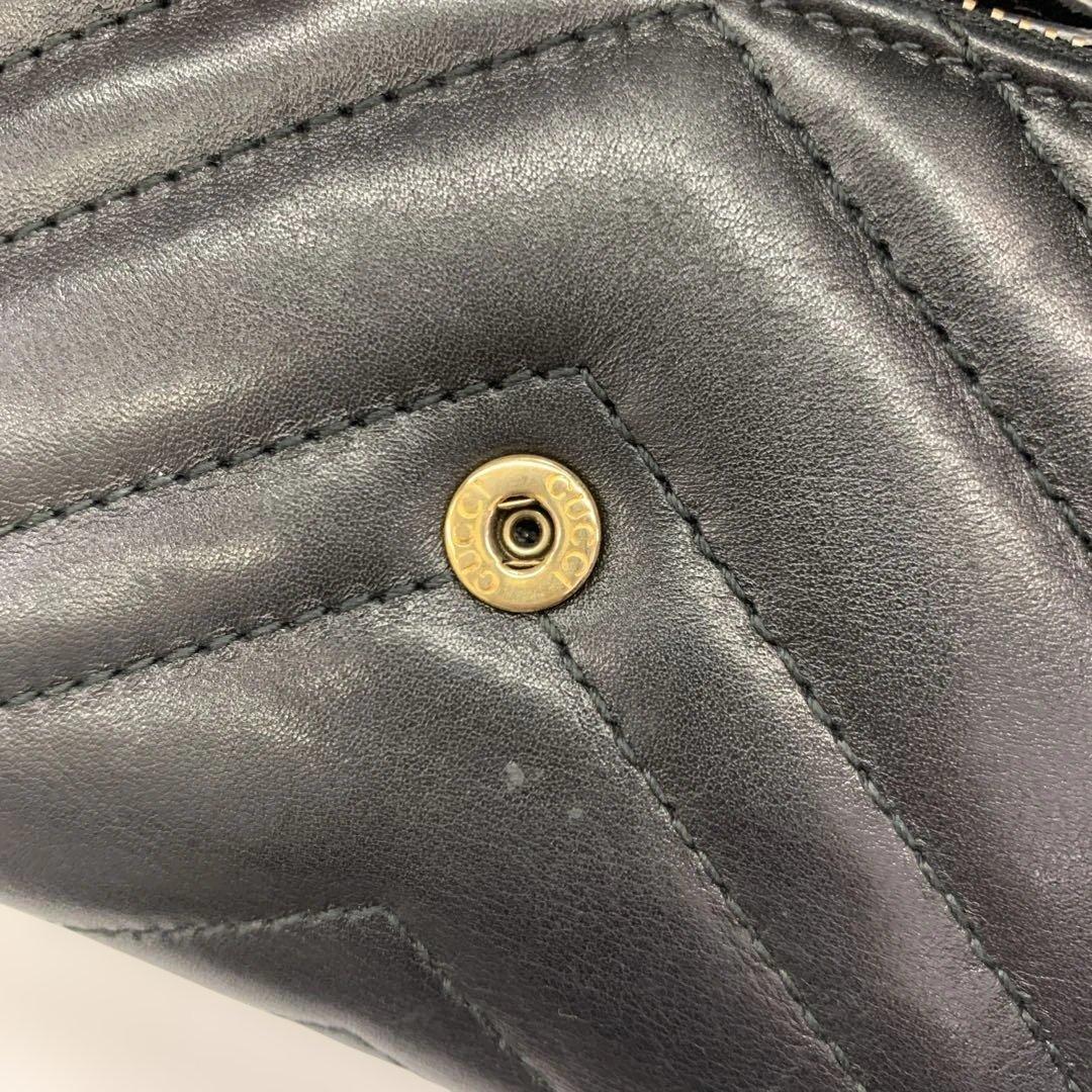 GUCCI GGマーモント　三つ折り財布　474802