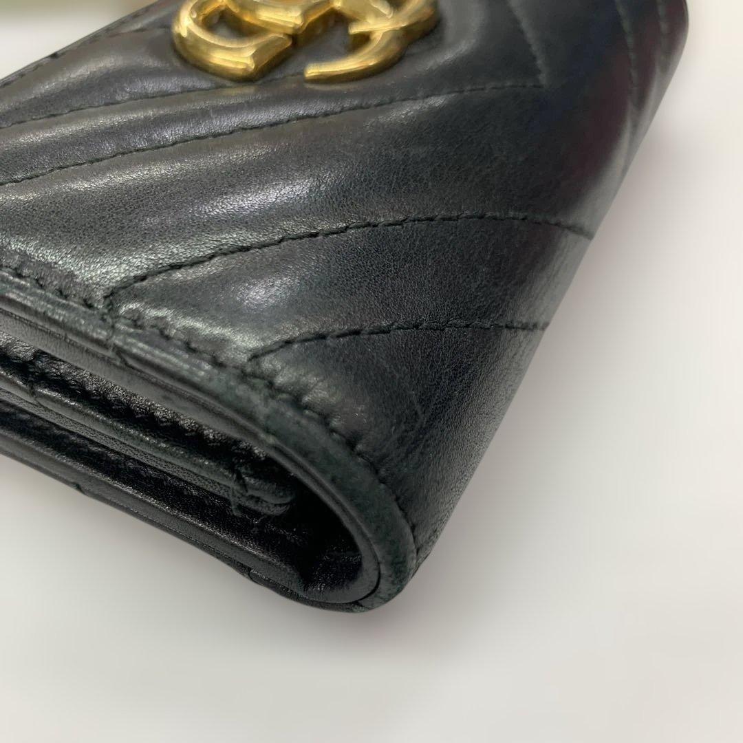 GUCCI GGマーモント　三つ折り財布　474802