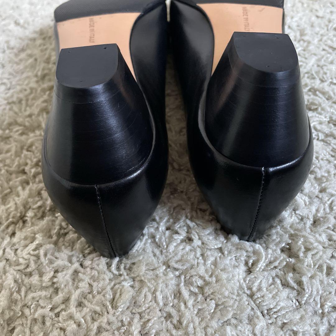 【美品】Ferragamo フェラガモ 7C黒 パンプス ヴァラ