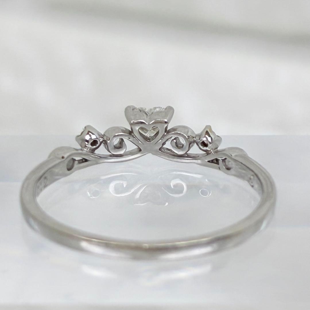 【美品】K10✨ ダイヤモンドリング✨ 0.12ct ホワイトゴールド