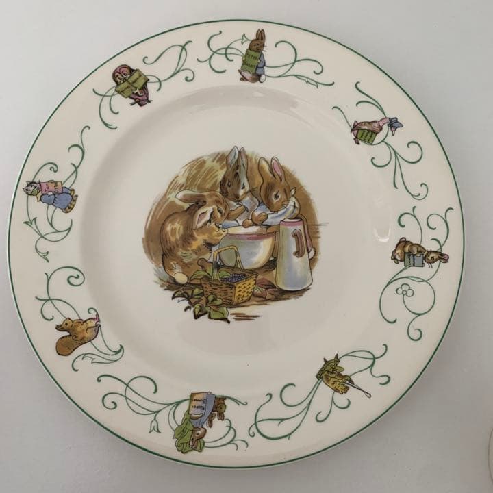①ウェッジウッド ピーターラビット グリーンライン　希少