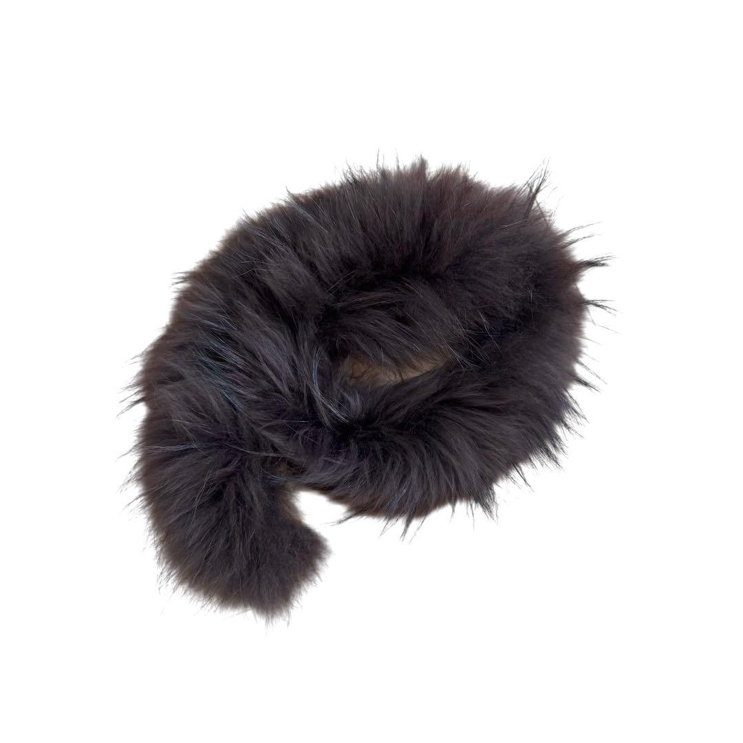 RUIRUE BOUTIQUE ラクーンファーサイドジップスリットダウンコート